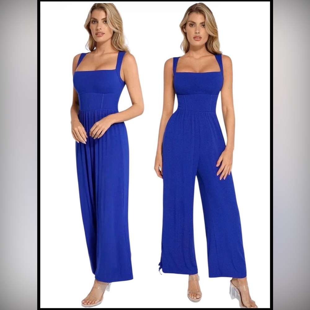 Crystal Sky-Elegant Royal Blue Jumpsuit 💙🌹